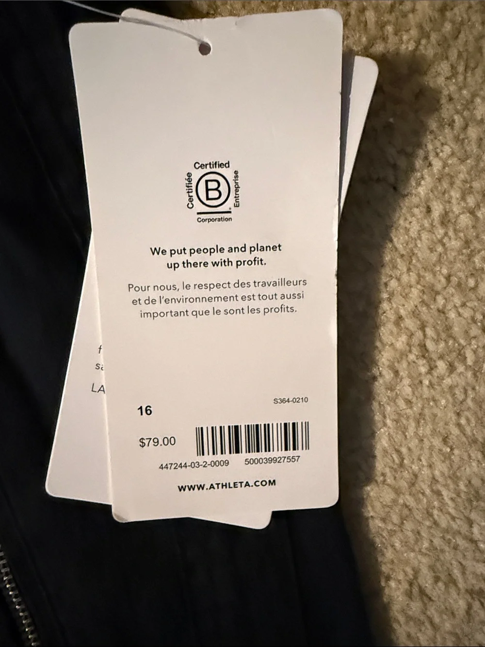 Athleta Linen Black Wide-Leg Drawstring Pants